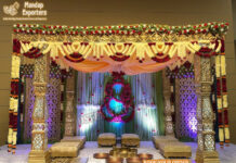 Royal Bollywood Style Indian Wedding Mandap Decor