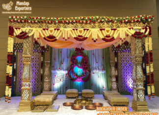 Royal Bollywood Style Indian Wedding Mandap Decor
