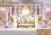 Fantastic White Palace Theme Wedding Stage Decor
