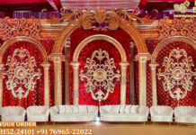 Arabian Style Grand Wedding Reception Stage