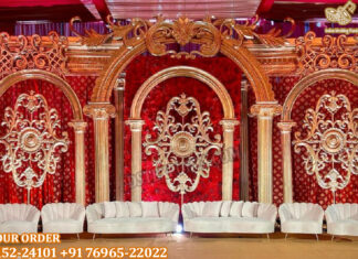 Arabian Style Grand Wedding Reception Stage