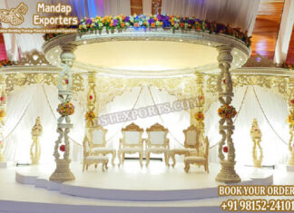 Exquisite Wooden Carved Wedding Mandap Exquisite Wooden Carved Wedding Mandap