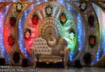 Trending Round & C Style Frames for Wedding Reception