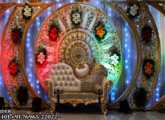 Trending Round & C Style Frames for Wedding Reception