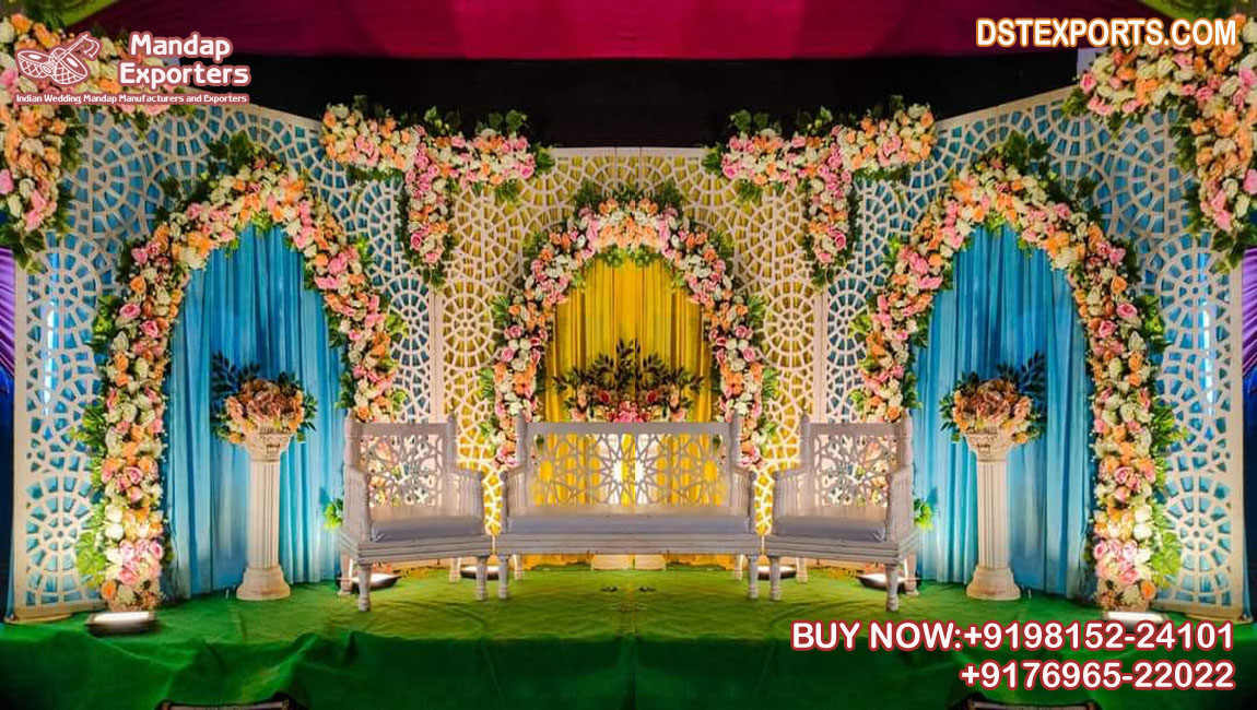 Contemporary Wedding Event Backdrop Decor
