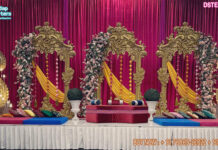 Grand Henna Party Event Stage Decoration