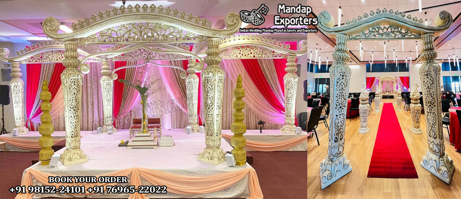 Grand Dhanush Style Wedding Mandap Setup