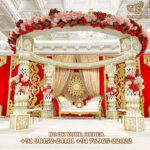 Latest Jali Carved Fiber Mandap For Indian Wedding