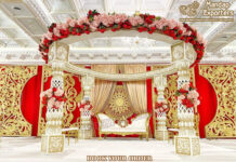 Latest Jali Carved Fiber Mandap For Indian Wedding Latest Jali Carved Fiber Mandap For Indian Wedding