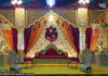 Traditional Rajwada Style Open Wedding Stage Decor