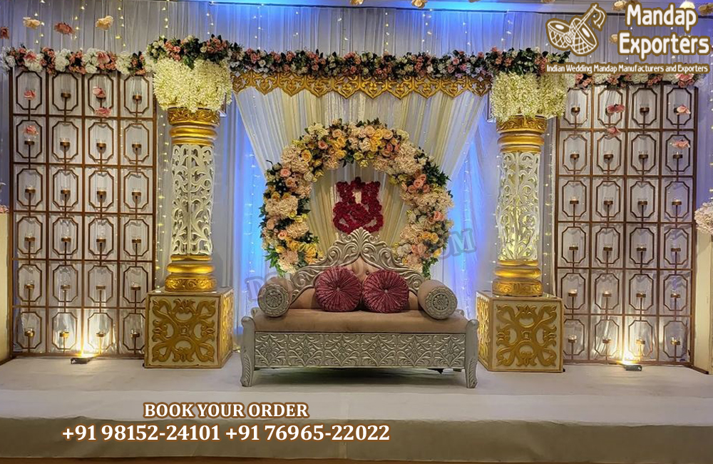 Latest Designer Candle Wall For Wedding Stage Decor 