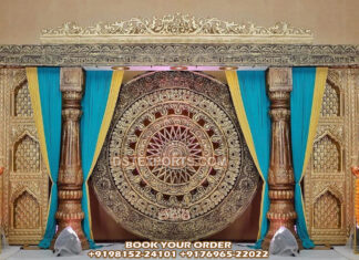 Grand Wedding Antique Rajwada Theme Stage Grand Wedding Antique Rajwada Theme Stage