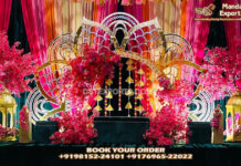Luxury Lotus Monet Backdrop Frame for Mehndi Decor Luxury Lotus Monet Backdrop Frame for Mehndi Decor