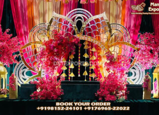 Luxury Lotus Monet Backdrop Frame for Mehndi Decor Luxury Lotus Monet Backdrop Frame for Mehndi Decor
