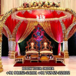 Sri Lankan Style Elephant Teeth Wedding Mandap Decor