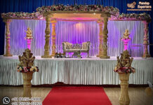 Ravishing Round Wooden Mandap for Marriage Ravishing Round Wooden Mandap for Marriage