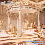 Maharani Wedding Round Shape Fiber Mandap