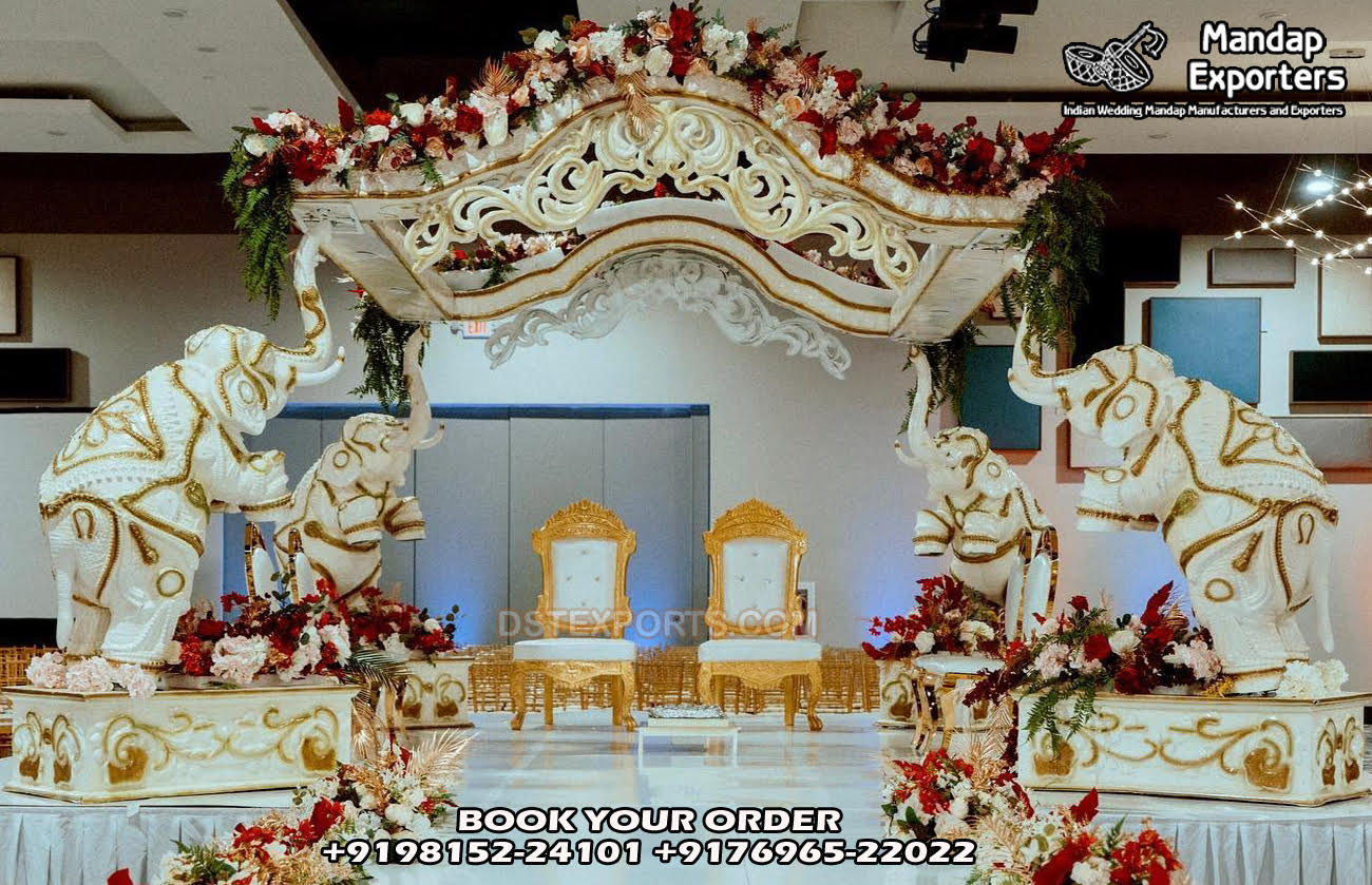 Majestic Look Elephant Mandap for South Weddings