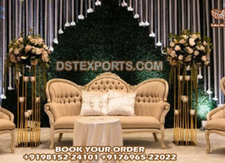 Modernistic Wedding Sofa Set For Bride & Groom Modernistic Wedding Sofa Set For Bride & Groom