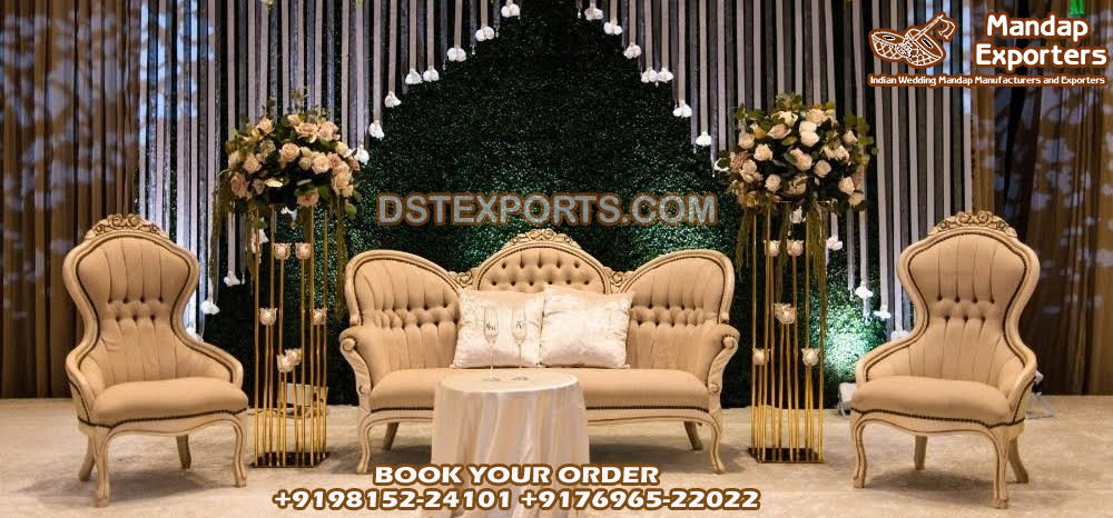 Modernistic Wedding Sofa Set For Bride & Groom