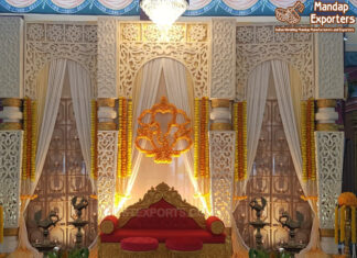 Rajwada Theme Wedding Stage Decor Rajwada Theme Wedding Stage Decor