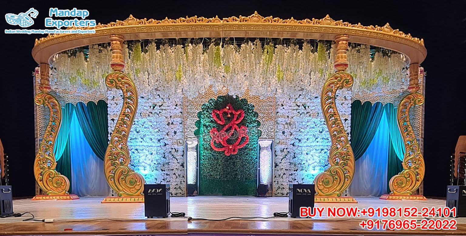 Srilankan Wedding Ceremony Paisley Design Mandap