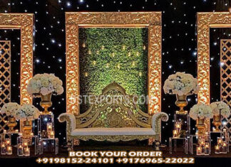 Stylish Backdrop Frames For Reception Ceremony Stylish Backdrop Frames For Reception Ceremony