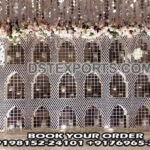 Stylish Wedding Stage Mirror Glass Frame Decoration