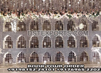 Stylish Wedding Stage Mirror Glass Frame Decoration Stylish Wedding Stage Mirror Glass Frame Decoration