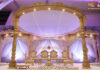 Stylish Wooden Carved Wedding Mandap Setup Stylish Wooden Carved Wedding Mandap Setup