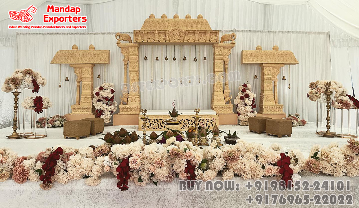 Tamilian Wedding Decor Manavarai Mandap Setup