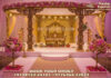 Trendy Indoor Wooden Wedding Mandap Decor Trendy Indoor Wooden Wedding Mandap Decor