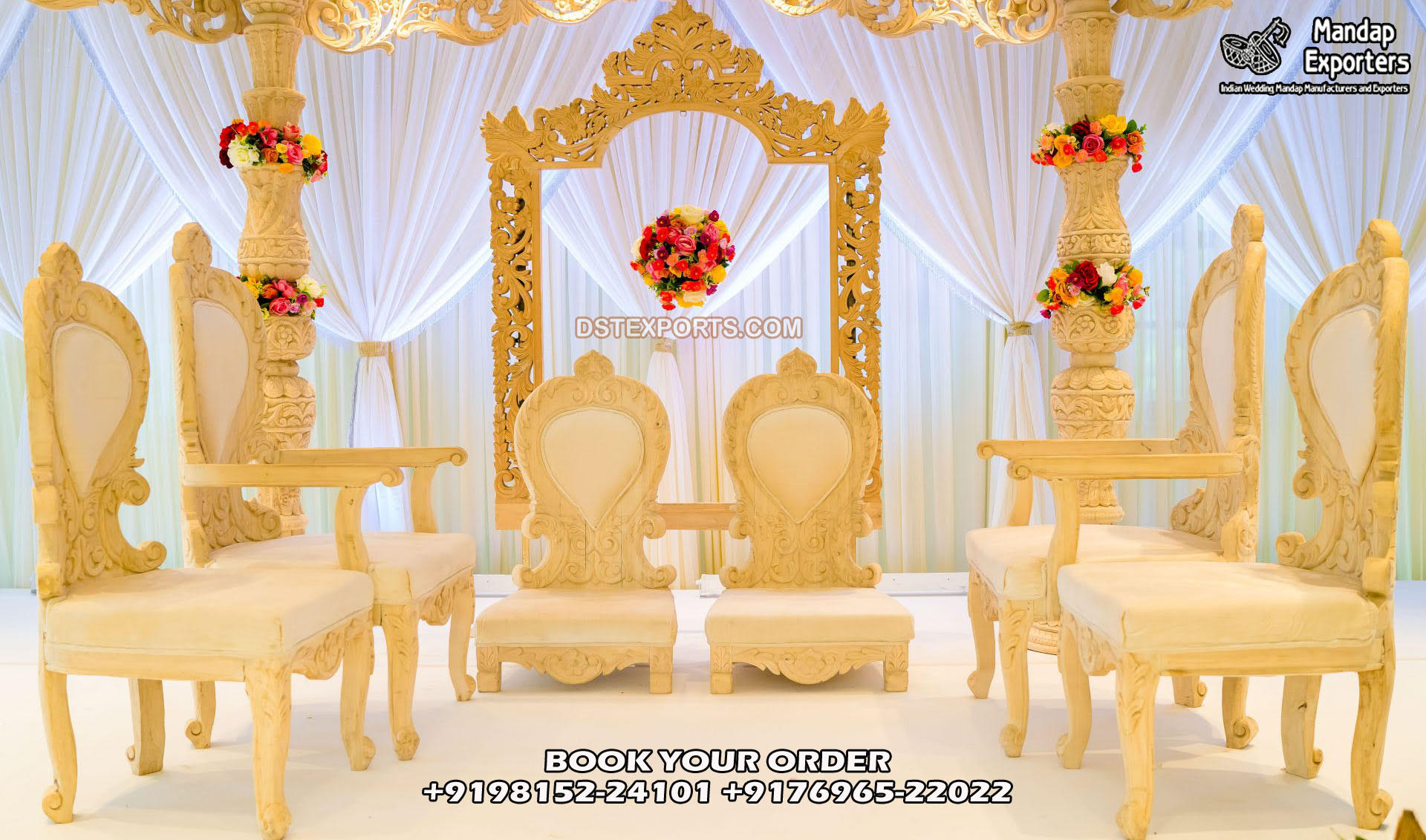 Beautiful Hindu Wedding Mandap Chairs for Sale