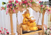 Beautiful Wedding Entrance Ganpati Decoration Beautiful Wedding Entrance Ganpati Decoration