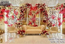 Classy and Modern Theme Indian Wedding Stage Classy and Modern Theme Indian Wedding Stage