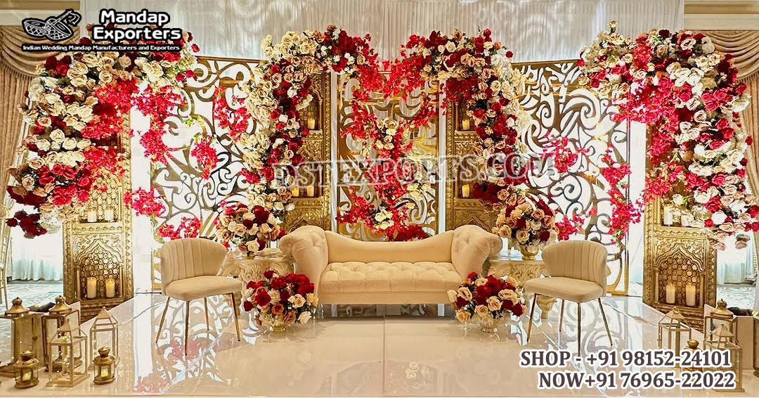 Classy and Modern Theme Indian Wedding Stage 