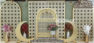 Decorative Islamic Nikah Stage Laser Cut Frames
