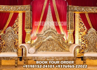 Deluxe Wedding Sofa Set for Bride and Groom Deluxe Wedding Sofa Set for Bride and Groom