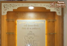 Large Size Handmade Teak Wood Modern Temple Large Size Handmade Teak Wood Modern Temple