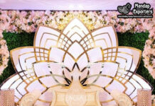 Luxury Newest Golden Monet Wedding Backdrop Luxury Newest Golden Monet Wedding Backdrop