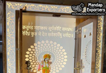 New Natural Teak Wood High Gloss Polish Temple New Natural Teak Wood High Gloss Polish Temple