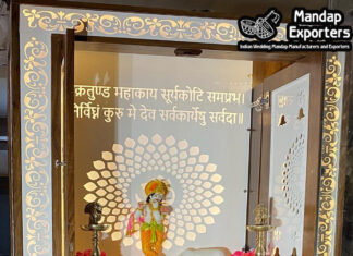 New Natural Teak Wood High Gloss Polish Temple New Natural Teak Wood High Gloss Polish Temple