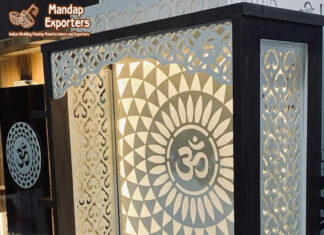 OM Design Pooja Mandir With Storage OM Design Pooja Mandir With Storage