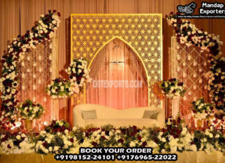 Ravishing Look Laser Cut Wedding Backdrop Frames Ravishing Look Laser Cut Wedding Backdrop Frames