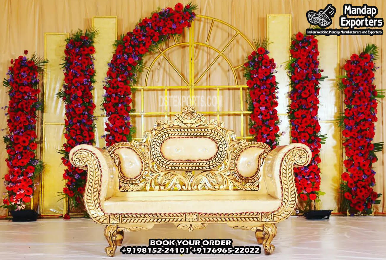 South Indian Style Sofa for Half Saree Function