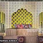 Stylish Laser Cut Frames For Mehandi Function