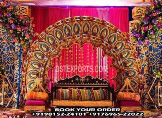 Traditional Peacock Theme Sri Lankan Wedding Stage Traditional Peacock Theme Sri Lankan Wedding Stage