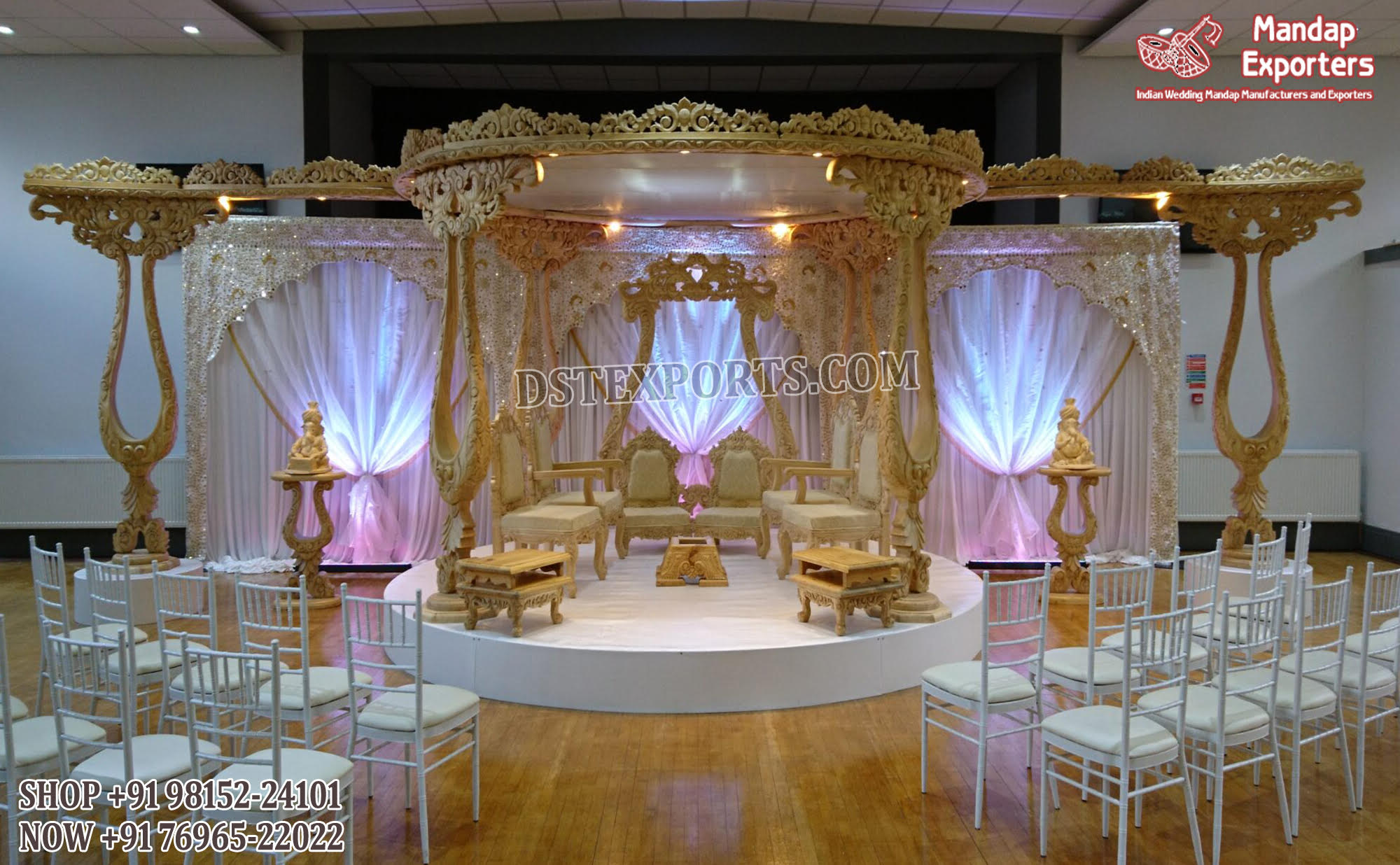 Elegant Theme Wedding Aradhya Wooden Mandap