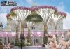 Fantastic Wedding Palm Tree Style Metal Mandap Fantastic Wedding Palm Tree Style Metal Mandap