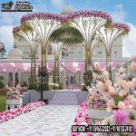 Fantastic Wedding Palm Tree Style Metal Mandap